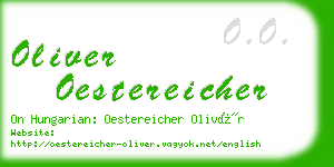 oliver oestereicher business card